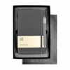 Moleskine Gift Set with Slate Grey Large Hard Cover Ruled Notebook and Grey Pen (5