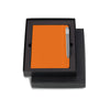 Moleskine Gift Set with True Orange Large Hard Cover Ruled Notebook and Grey Pen (5
