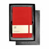 Moleskine Gift Set with Scarlet Red Large Hard Cover Ruled Notebook (5