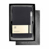 Moleskine Gift Set with Black Hard Cover Squared Large Notebook and Grey Pen (5