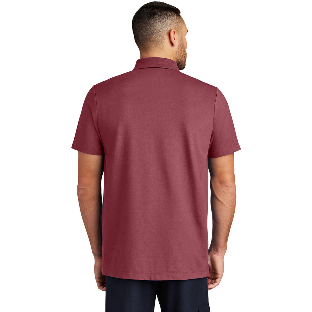Mercer+Mettle Men's Rosewood Stretch Pique Polo