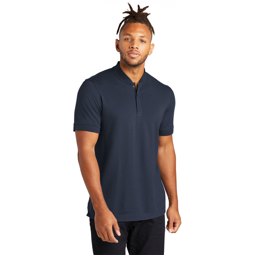 Mercer+Mettle Men's Night Navy Stretch Pique Henley