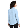 Mercer+Mettle Women's Air Blue End On End Long Sleeve Stretch Woven Shirt