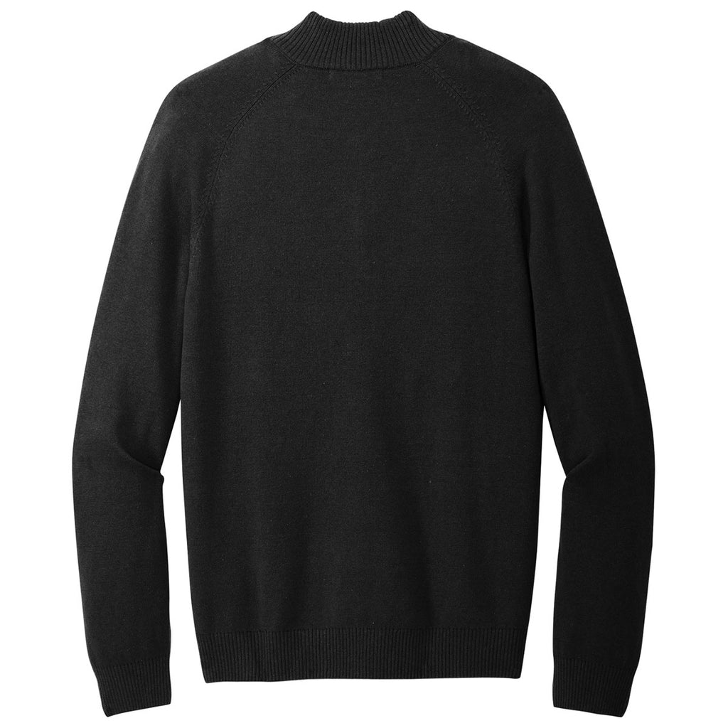 Mercer + Mettle Men's Deep Black Quarter Zip Sweater