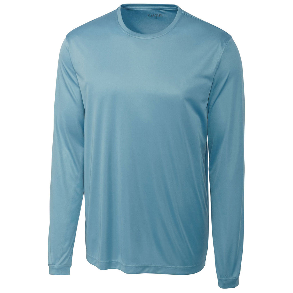Clique Men's Dusty Blue Long Sleeve Spin Jersey Tee