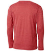 Clique Men's Cardinal Red Heather Charge Active Tee Long Sleeve