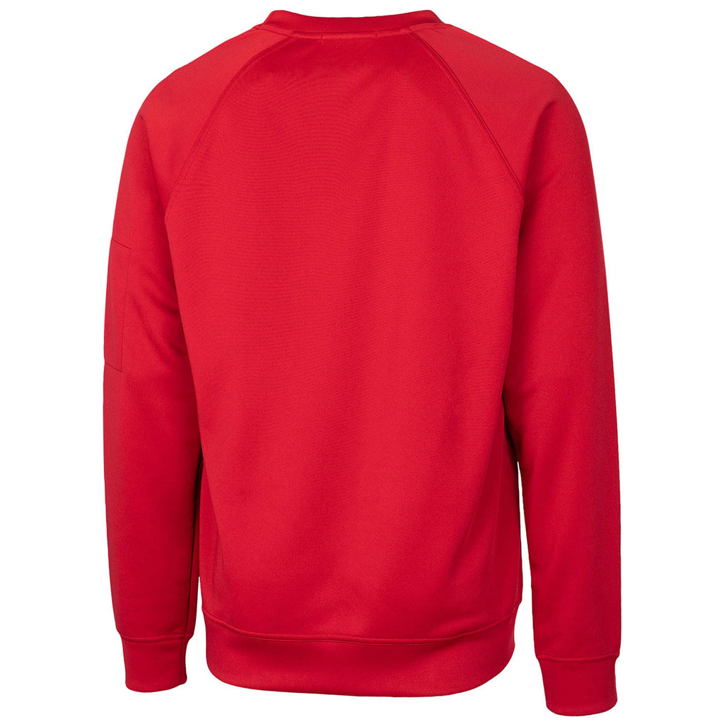 Clique Men's Red Lift Performance Crewneck Sweatshirt