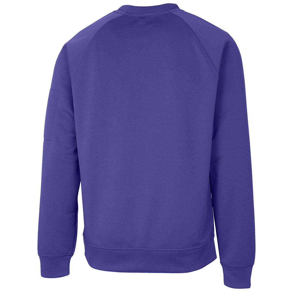 Clique Men's Royal Purple Lift Performance Crewneck Sweatshirt