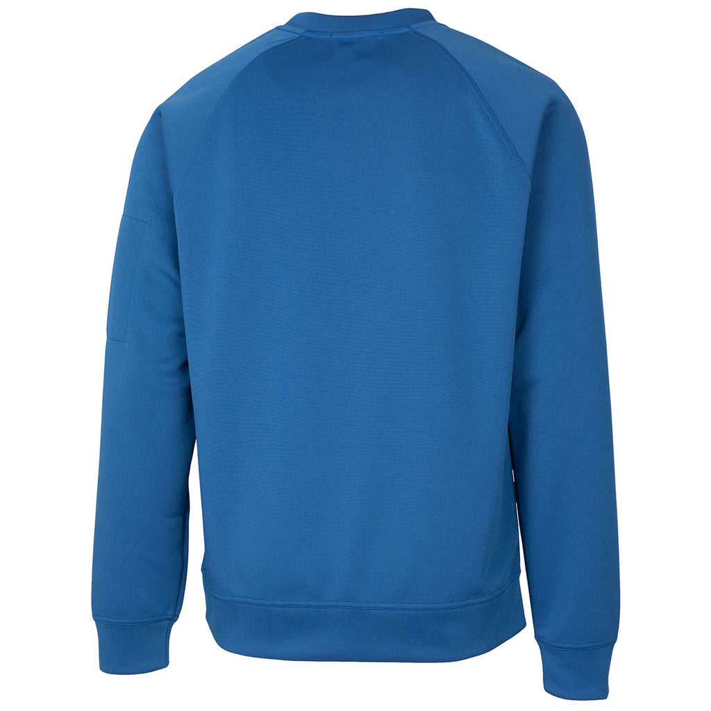 Clique Men's Royal Blue Lift Performance Crewneck Sweatshirt