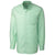 Clique Men's Sea Green/White Long Sleeve Granna Stain Resistant Houndstooth Shirt