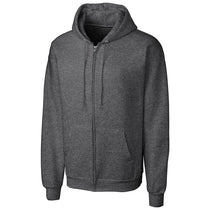 Clique Unisex Dark Heather Basics Fleece Full Zip Hoodie