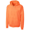 Clique Unisex Neon Orange Basics Fleece Full Zip Hoodie