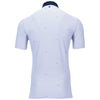 Greyson Men's Arctic White Wind and Water Symbol Polo