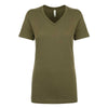 Next Level Women's Military Green Ideal V-Neck Tee