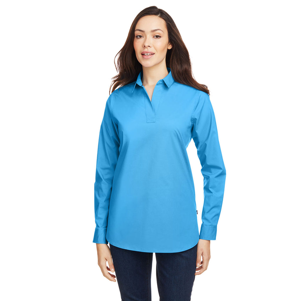 Nautica Women's Azure Blue Staysail Shirt