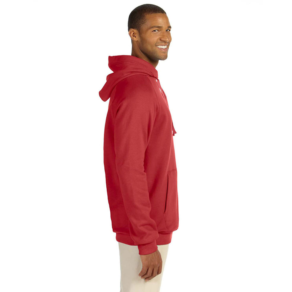 Hanes Men's Vintage Red 7.2 oz. Nano Pullover Hood