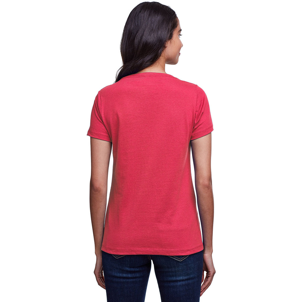 Next Level Women's Heather Red Eco Performance T-Shirt