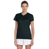 New Balance Women's Black Ndurance Athletic V-Neck T-Shirt