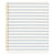Sugar Paper Blue Breton Stripe Spiral Notebook