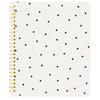 Sugar Paper Cream + Black Scatter Dot Spiral Notebook