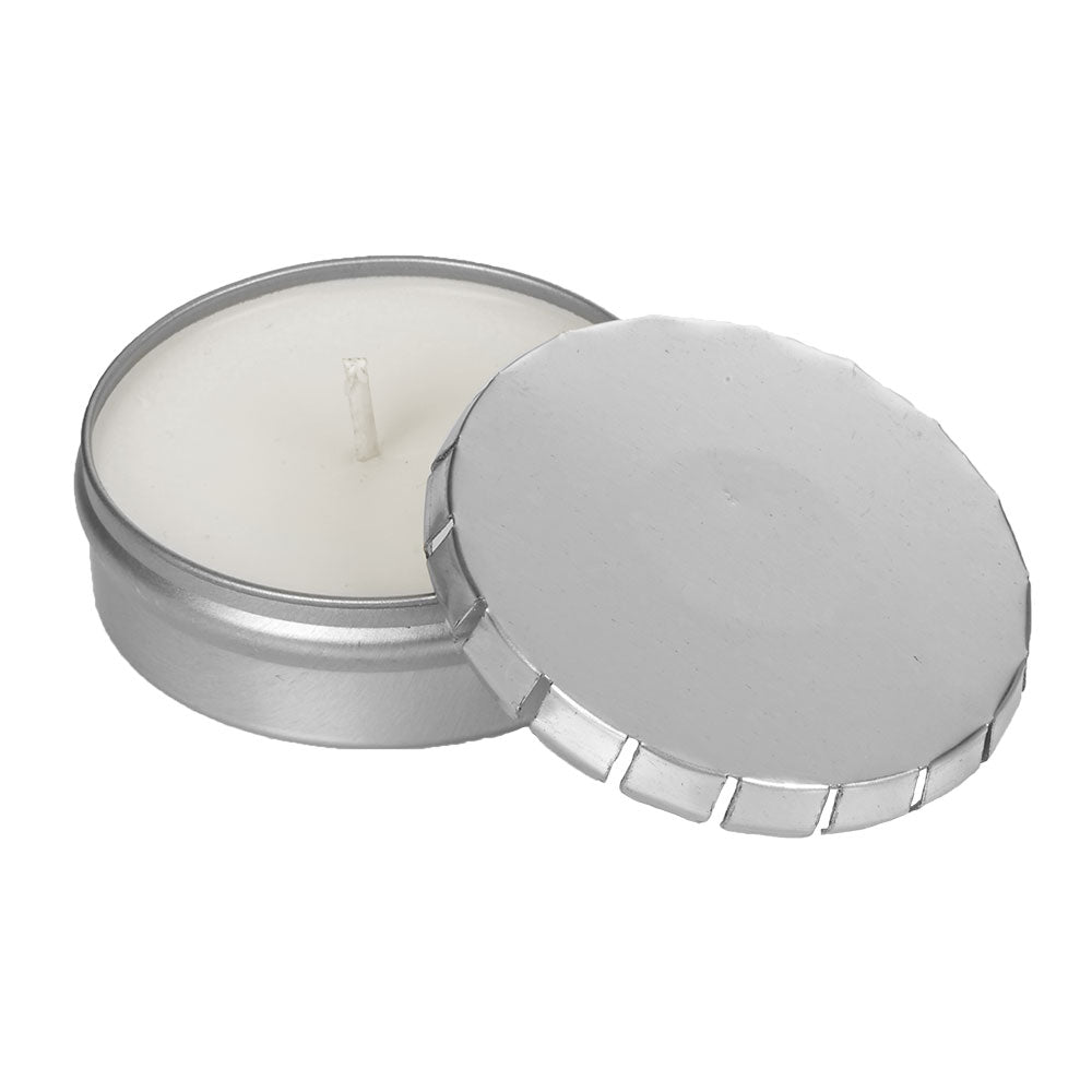 SnugZ Revive Scented Candle in Large Silver Push Tin 1.6 oz.