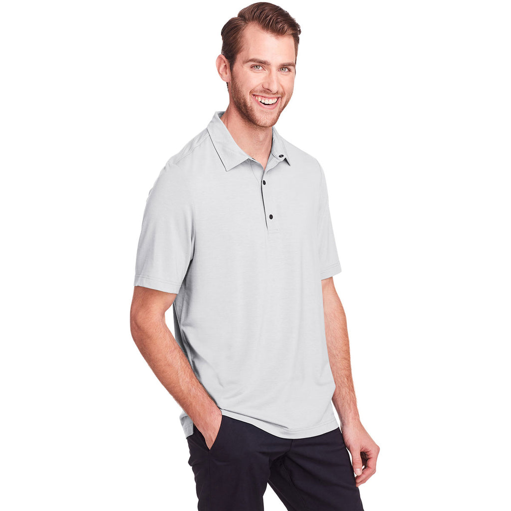 North End Men's Platinum Jaq Snap-Up Stretch Performance Polo