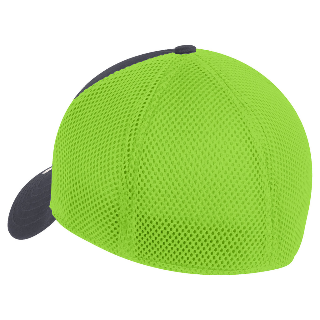 New Era Graphite/Cyber Green Stretch Mesh Cap