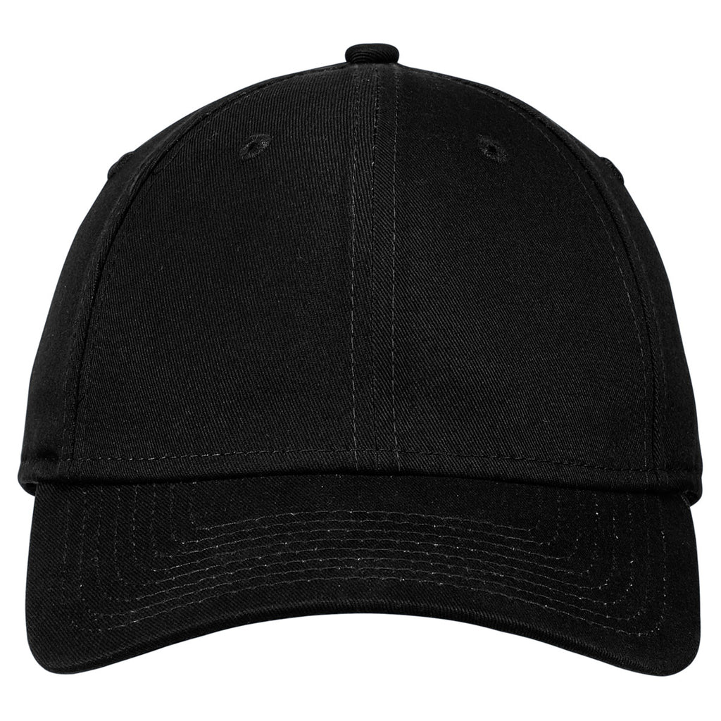 New Era Black Adjustable Structured Cap