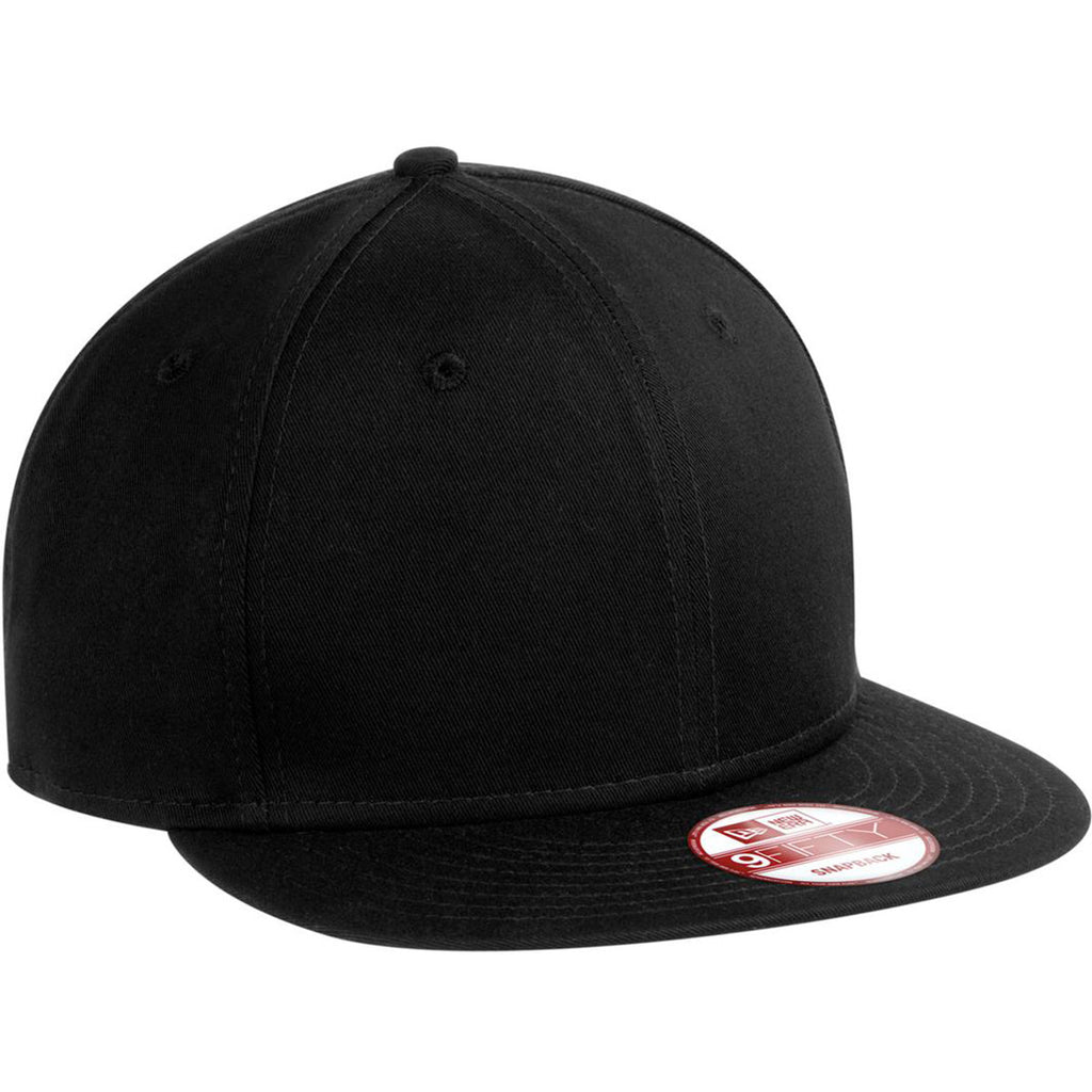 Knuppel badminton Opgewonden zijn Custom New Era 9FIFTY Black Flat Bill Snapback Cap | Custom Flat Bills