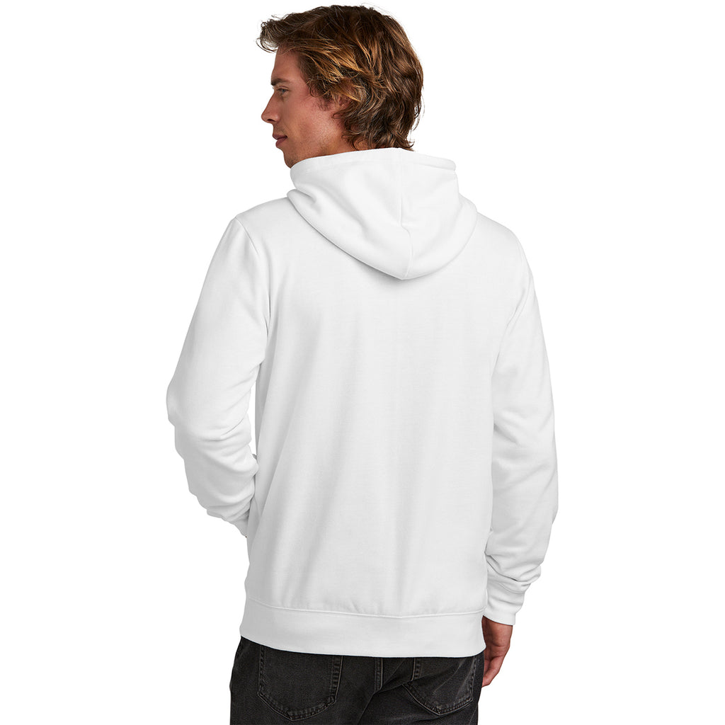 New Era Men's White Comeback Fleece Full-Zip Hoodie
