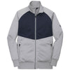 The North Face Men's Mid Grey/Urban Navy Tech Full Zip Fleece Jacket