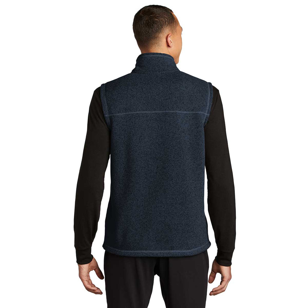 The North Face Men's Urban Navy Heather Sweater Fleece Vest