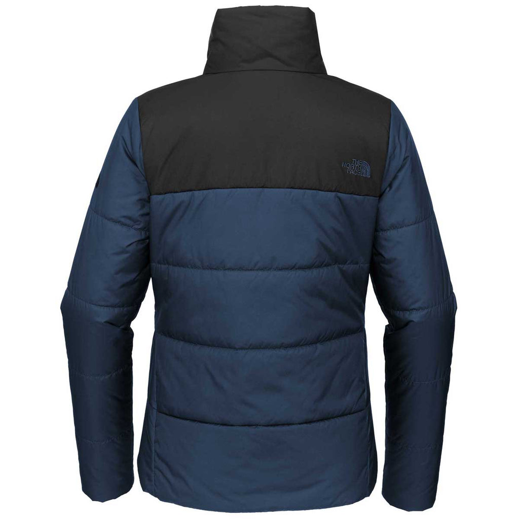 The North Face Women's Dark Blue Swirl Textured Fleece Jacket, Size Small