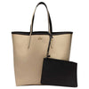 Lacoste Women's Black/Warm Sand Anna Large Reversible Tote Bag