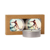 SnugZ Berry Spice/Silver Scented Candle 2-Pack in Kraft Window Box