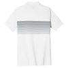 Nike Men's White/Cool Grey Dri-FIT Chest Stripe Polo