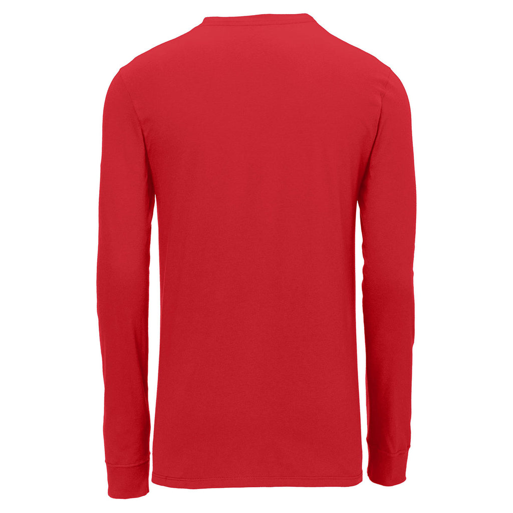 Nike Men's Gym Red Core Cotton Long Sleeve Tee