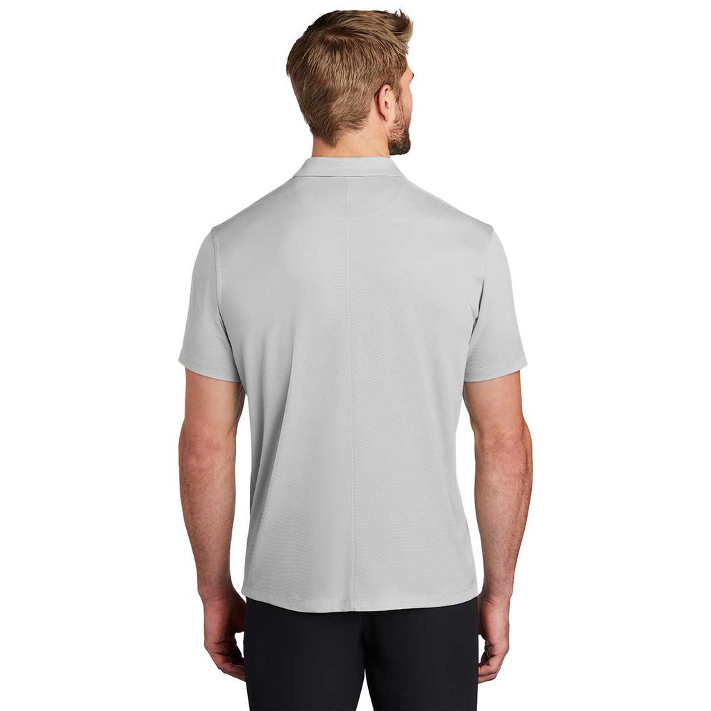 Nike Men's Wolf Grey Heather Dry Victory Textured Polo