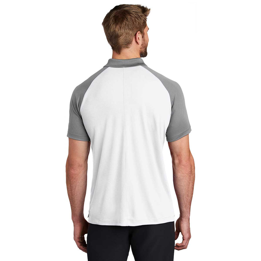 Nike Men's White/Cool Grey Dry Raglan Polo