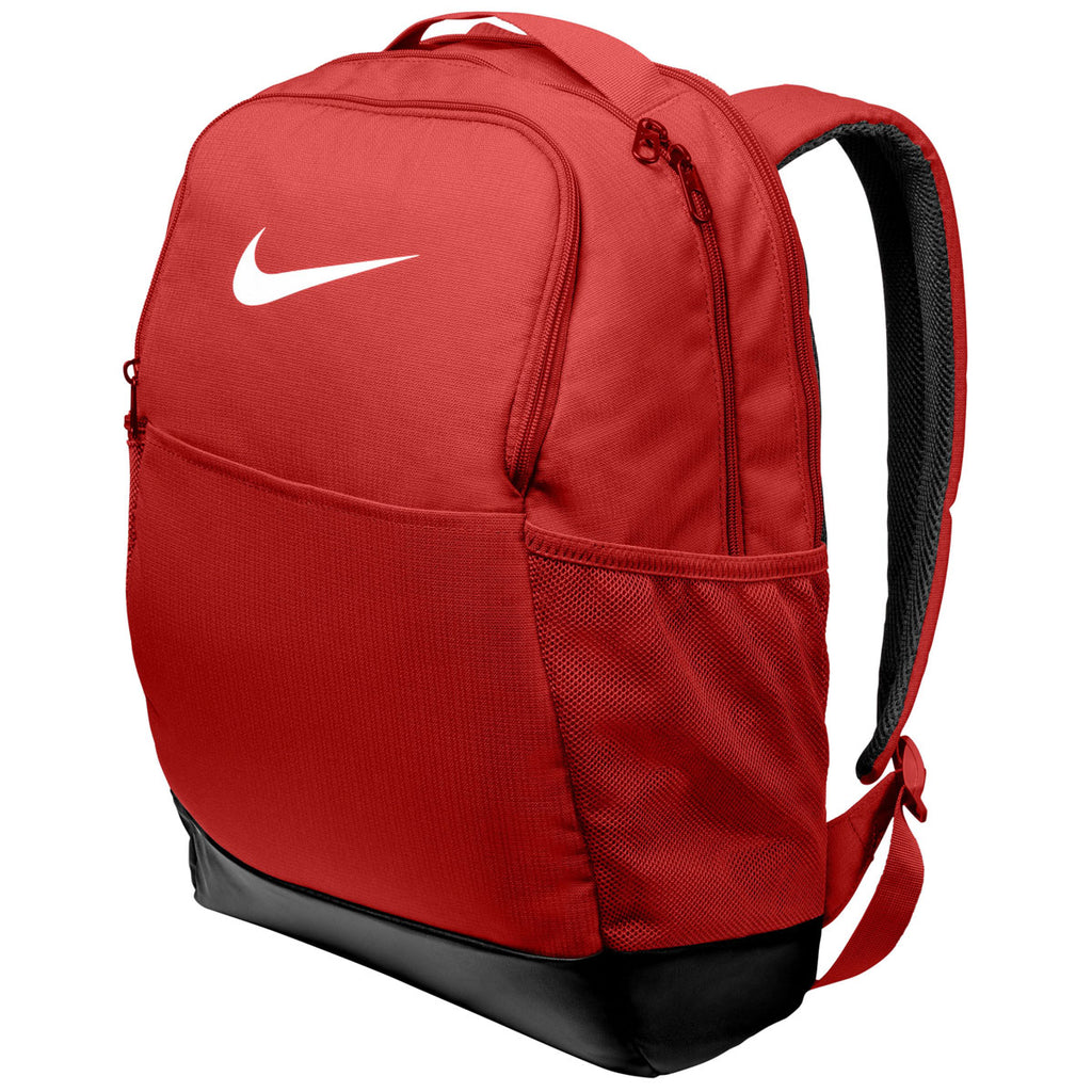 koppel Glimmend ervaring Custom Nike University Red Brasilia Medium Backpack | Branded Nike Bag