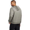 Nike Men's Dark Grey Heather Club Fleece Sleeve Swoosh Pullover Hoodie