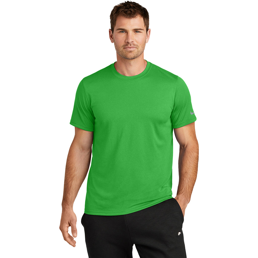 Nike Men's Apple Green Swoosh Sleeve rLegend Tee