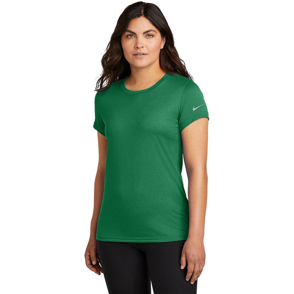 Nike Women's Gorge Green Swoosh Sleeve rLegend Tee