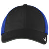 Nike Black/Game Royal Stretch-to-Fit Mesh Back Cap