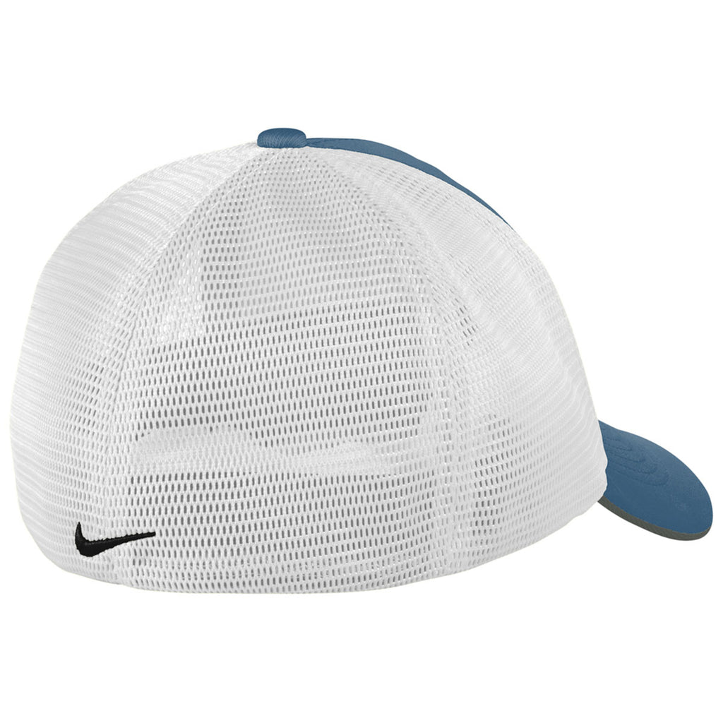 Nike Navy/White Stretch-to-Fit Mesh Back Cap