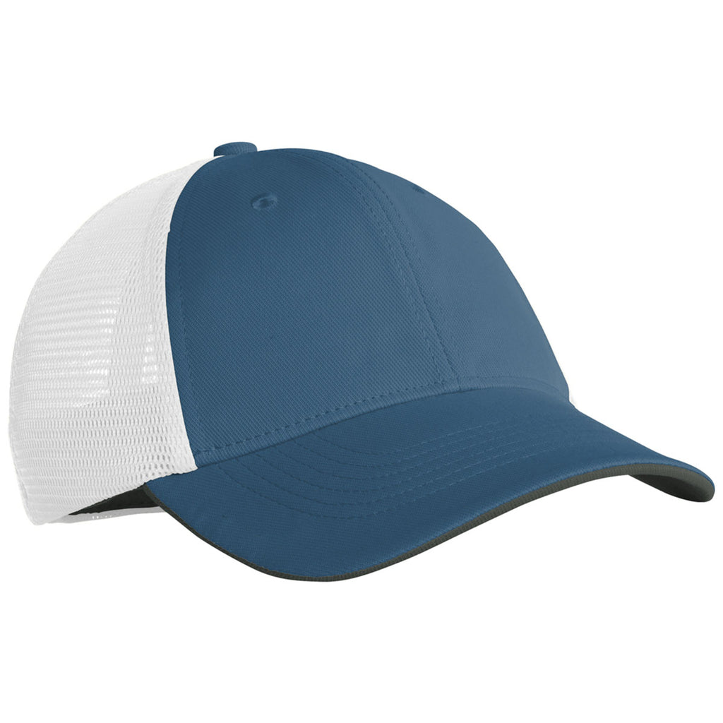 Nike Navy/White Stretch-to-Fit Mesh Back Cap