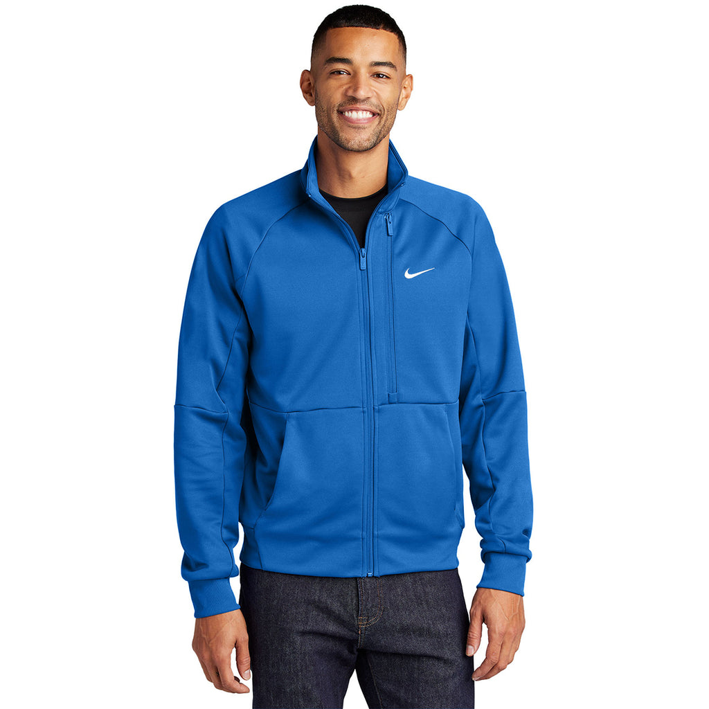 Nike Men's Royal Full-Zip Chest Swoosh Jacket