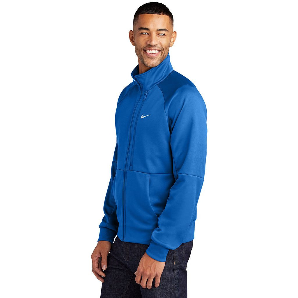 Nike Men's Royal Full-Zip Chest Swoosh Jacket