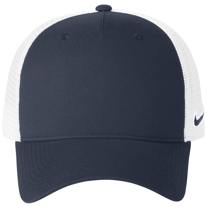 Nike Navy/White Snapback Mesh Trucker Cap - Main Image