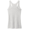 Next Level Women's Heather White Tri-Blend Racerback Tank